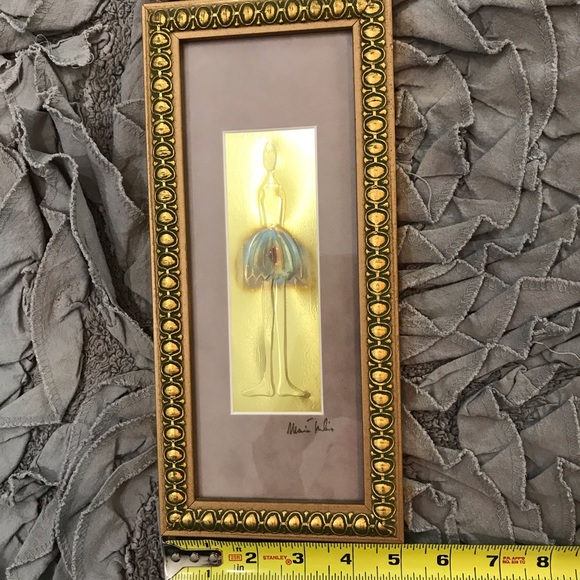 Ballet dancer- foil embossed, signed artwork - Picture 6 of 6